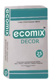 ДЕКОР Фактурное покрытие для фасадов «короед» DECOR ECOMIXФактурное покрытие для фасадов